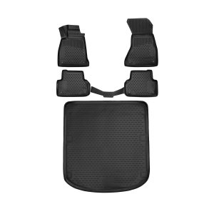 Audi A5 3D Floor-Trunk Mats - Omac - Kit - Black - '16-'23